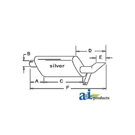 A & I Products Muffler 22.5" x9.5" x4.5" A-C5NN5230AD